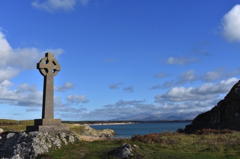 Stone cross, Llanddwyn Island